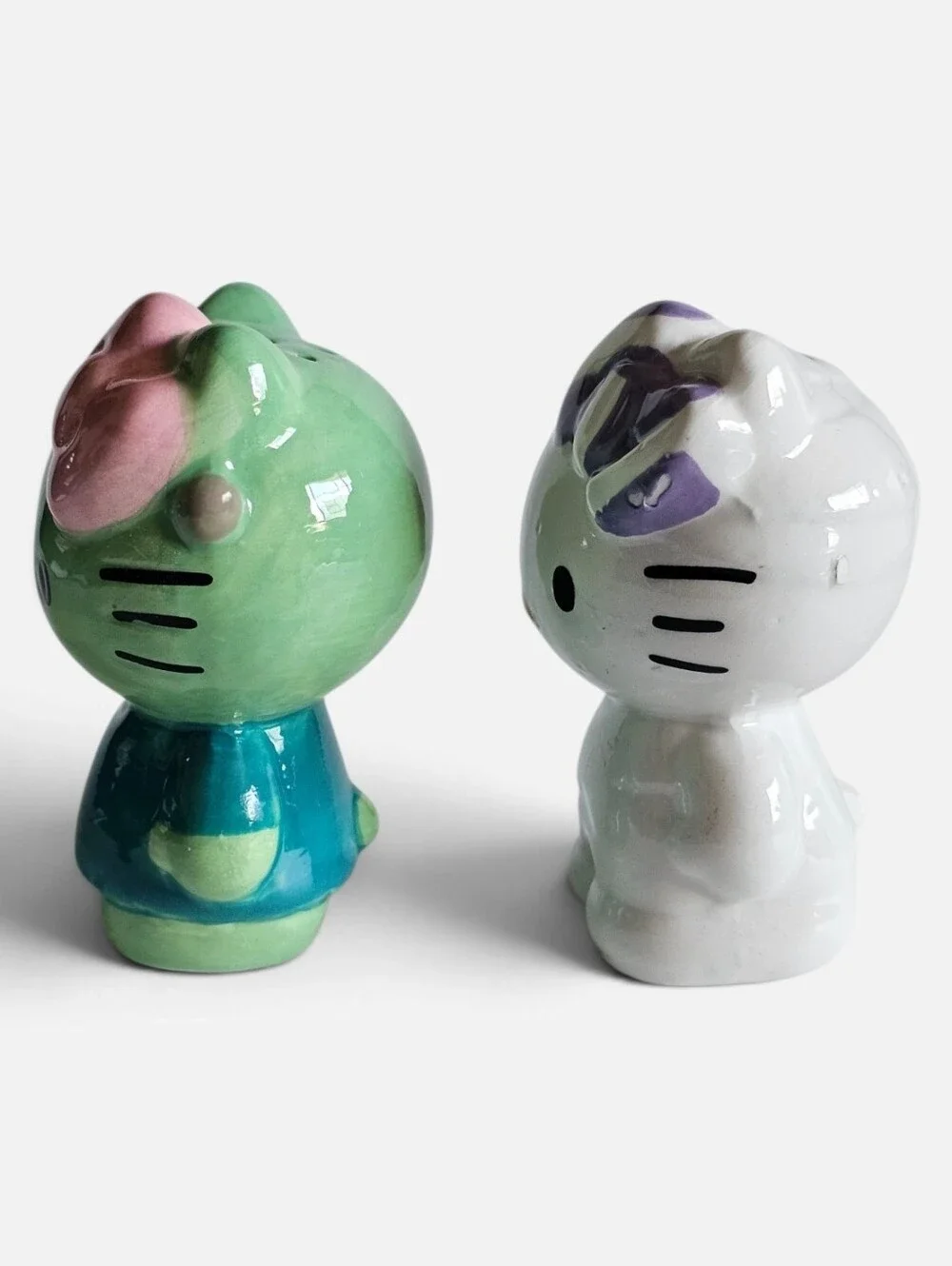Brand New Hello Kitty Halloween Frankenstein salt & pepper shakers